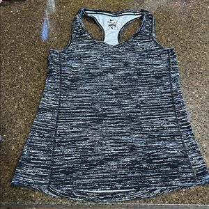 Nike Black and White Striped Tank Top